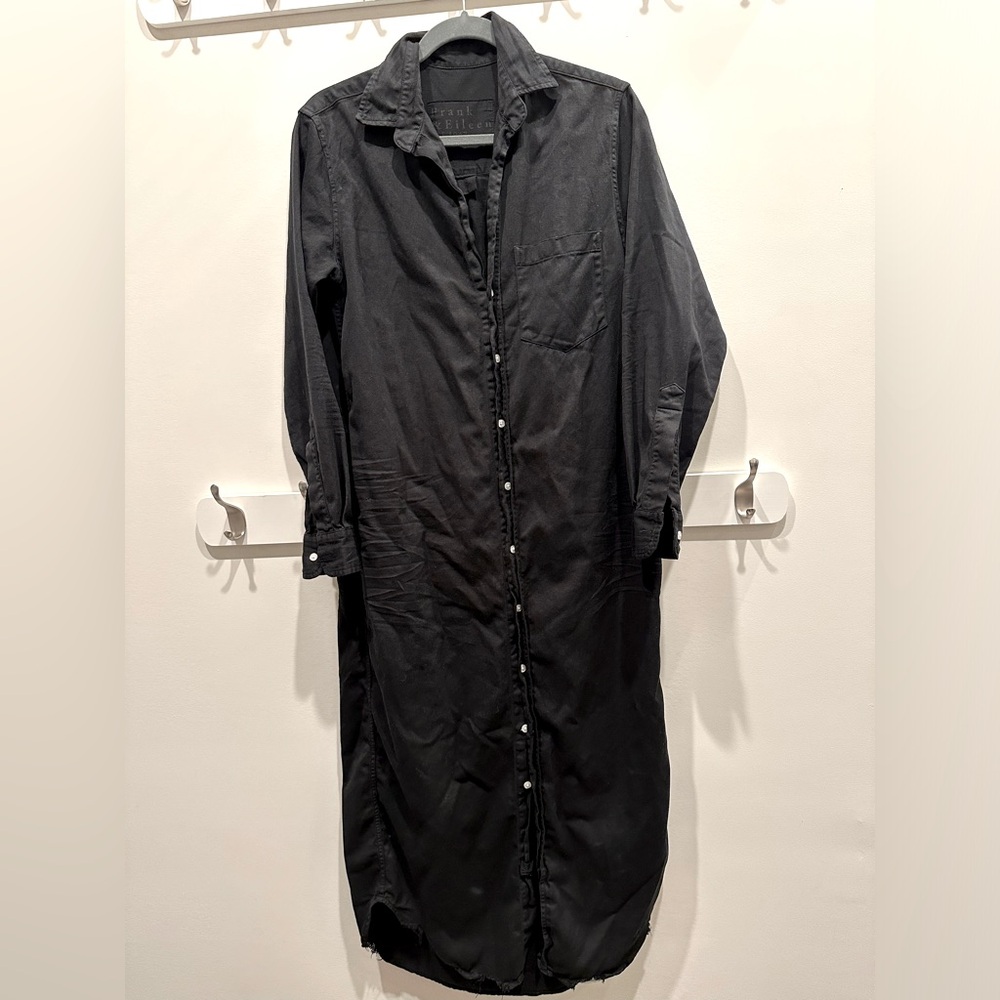Frank & Eileen Rory Maxi Dress in Black Denim